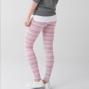 Lululemon wonder under cyber stripe menthol pants